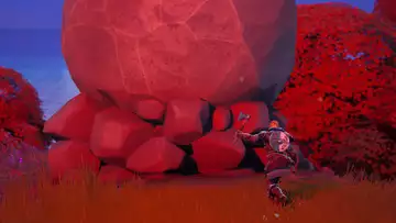 How To Dislodge A Runaway Boulder With A Slide Kick In Fortnite