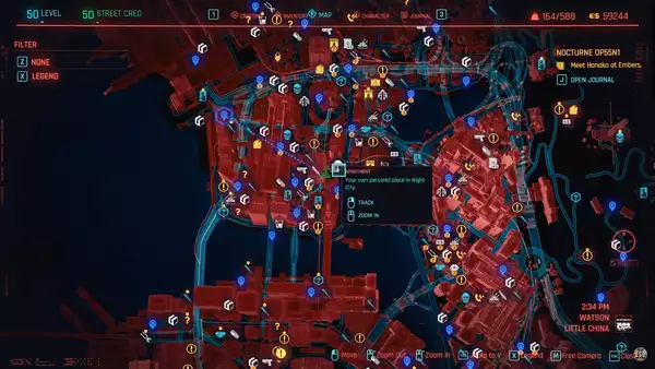 cyberpunk 2077 apartment map
