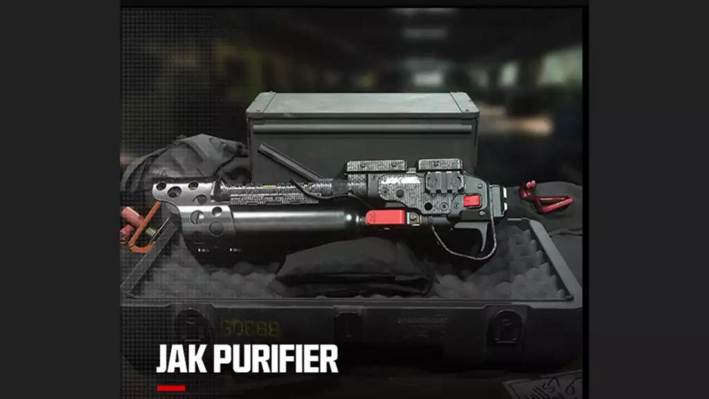 JAK Purifier is an underbarrel flamethrower in MW3. 