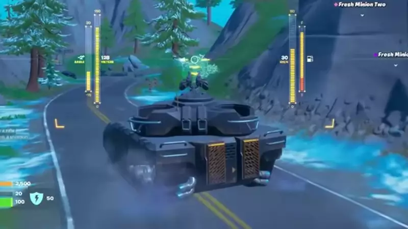 Fortnite tanks damage the engine and cause to overheat in battle royale and destroy tank