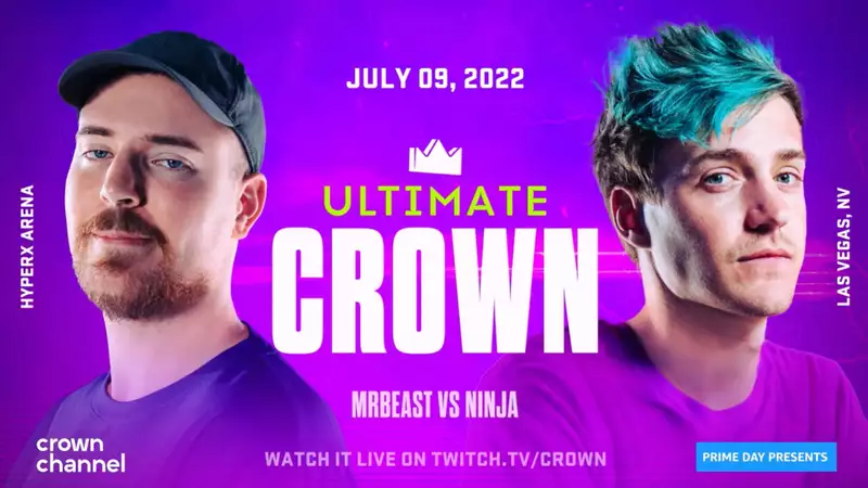 MrBeast vs. Ninja Ultimate Crown - How to watch, schedule, teams, prize pool