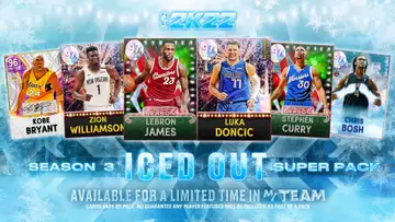 NBA 2K22 gives farewell to Season 3: Iced Out with a Super Pack: GO items available, bargain items, more.