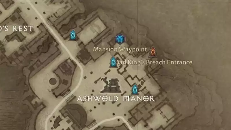 Diablo Immortal Mad King's Breach Guide Location Level Required And Skeleton King location in Ashwold Manor
