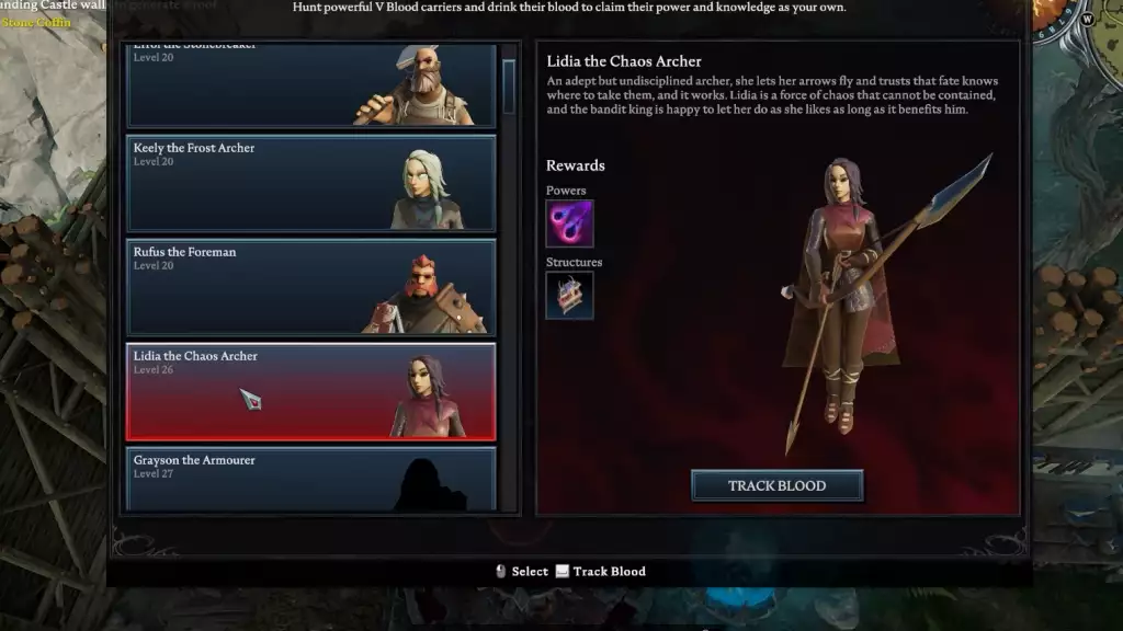 v rising tier list guide blood abilities ultimates blood altar v blood carrier boss lidia the chaos archer