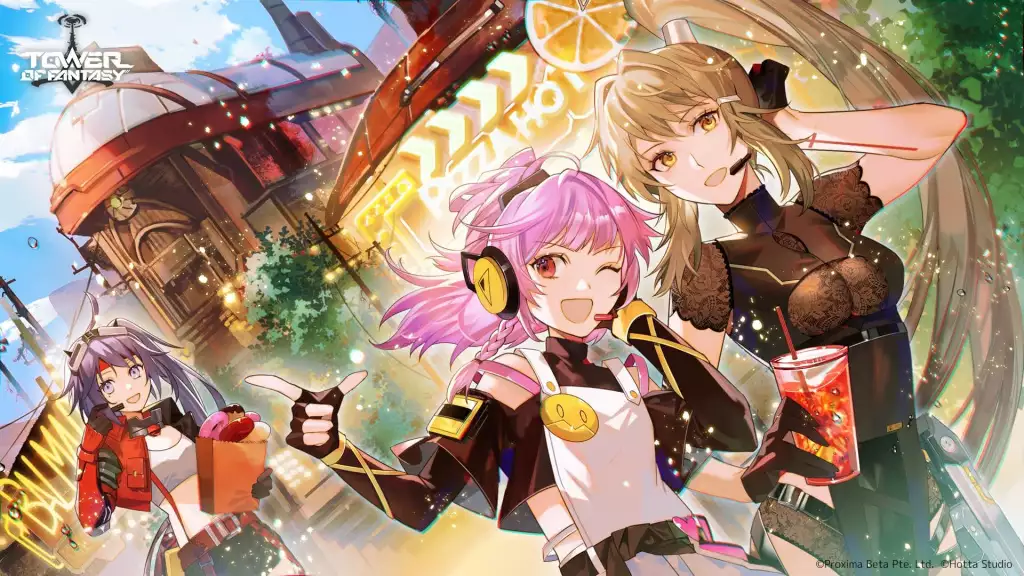 An official art featuring Samir and other SSR and SR Simulacra. 