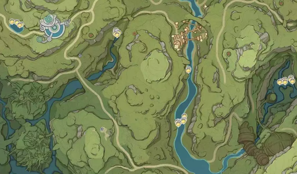 Genshin Impact Nilotpala Lotus Map Location 2