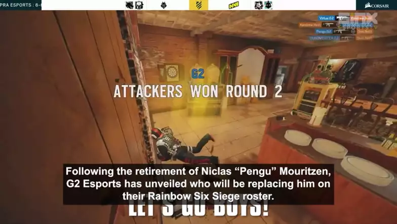 IN FEED: Kayak replaces Pengu on G2 Esports' Rainbow Six Siege roster