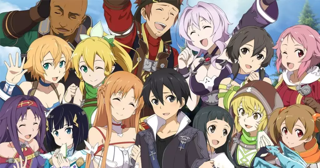 Kirito and his friends play through various virtual worlds in Sword Art Online.
