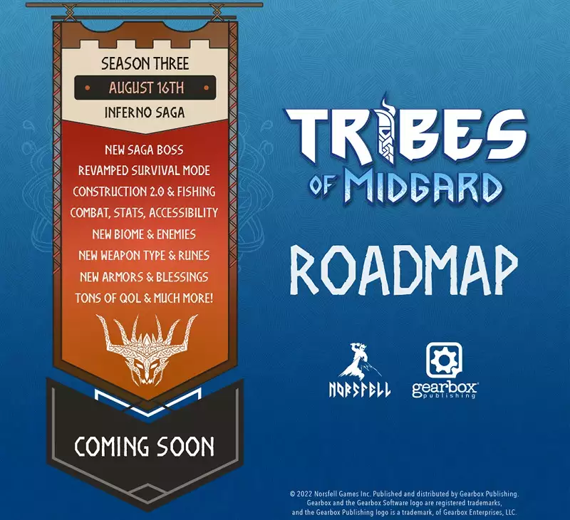 Tribes of Midgard xbox one series x s release date nintendo switch release time