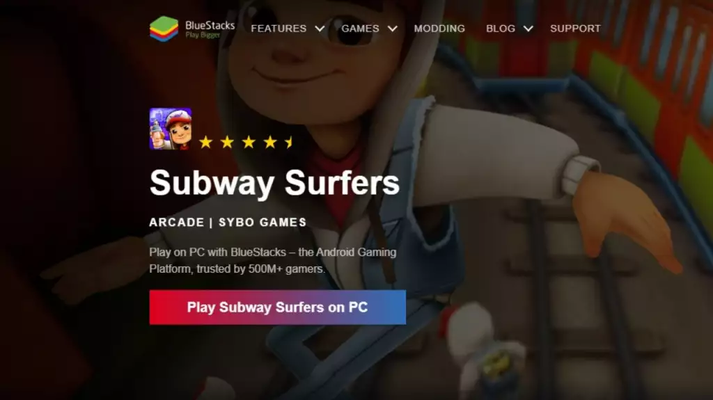 Subway Surfers ready with BlueStacks’ application.