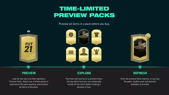 FJFA 21 players can now preview Ultimate Team packs