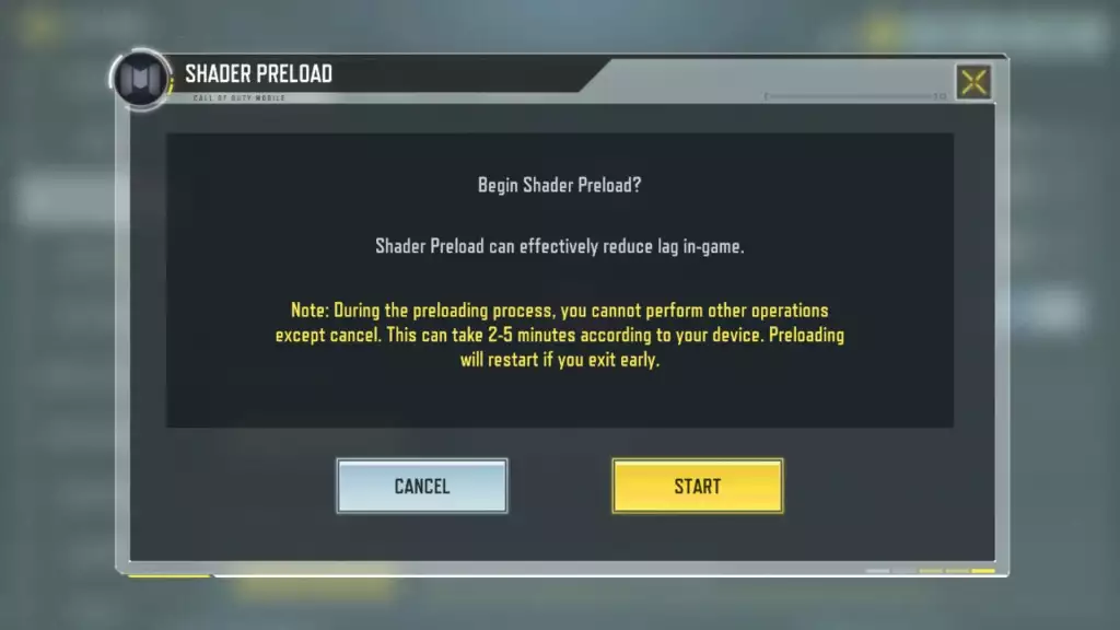 Reduce lag cod mobile new feature season 10 shader preload how to enable