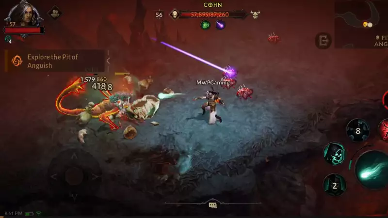 Diablo Immortal Pit of Anguish Guide Location Level Required Set Items And More pathway to the bosses