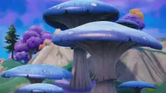 Fortnite - How To Destroy Giant Mushrooms With Ripsaw Launcher