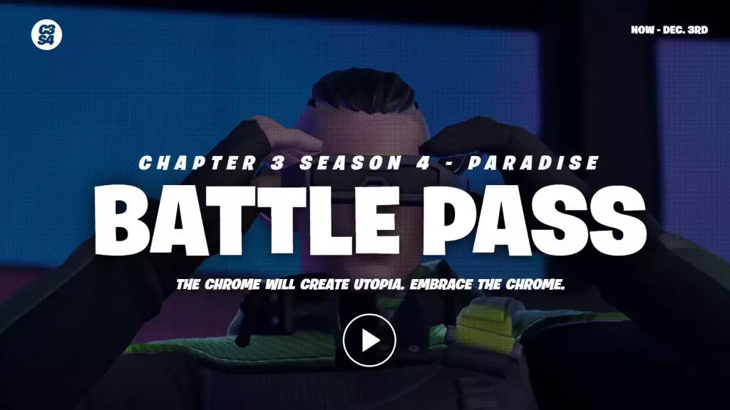 when does fortnite chapter 3 season 4 paradise end