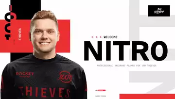 100 Thieves sign nitr0 to Valorant roster, drop former PUBG players in rebuild
