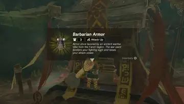 Barbarian Armor Location In The Legend Of Zelda Tears Of The Kingdom