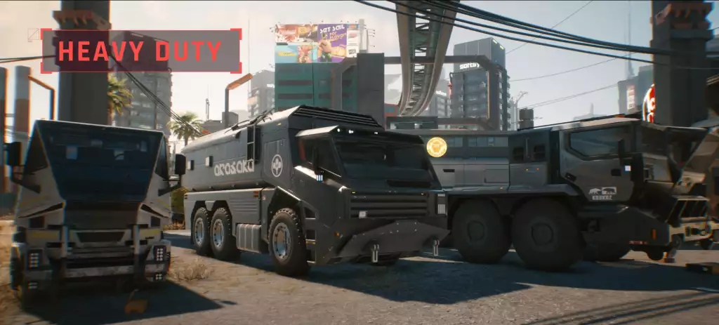cyberpunk 2077 vehicle heavy duty class