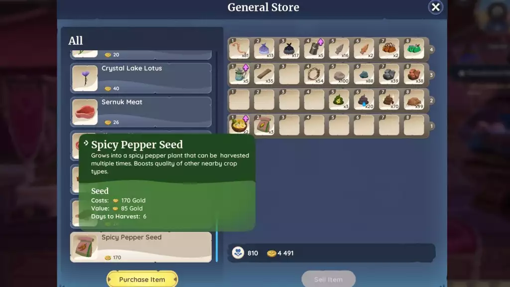 palia resources guide spicy peppers seeds how to get zekis general store purchase how to use gardening planting