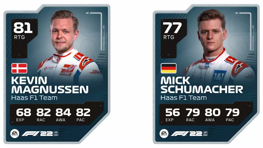 F1 22 game Haas racing team