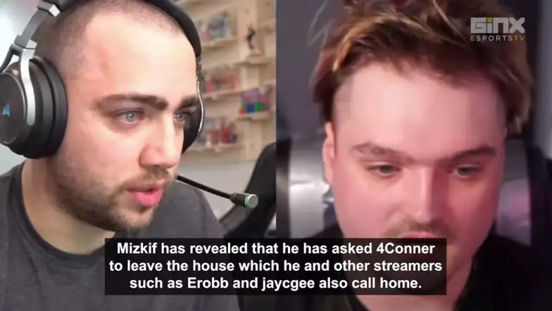 IN FEED: Mizkif kicks 4Conner from house after racist and transphobic messages leaked