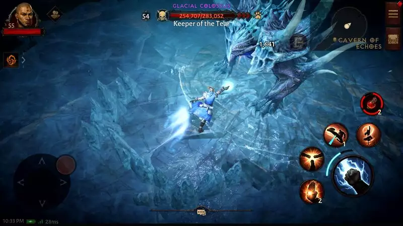 Diablo Immortal Cavern of Echoes Guide Location Level Required Set Items And More The Glacial Colossus