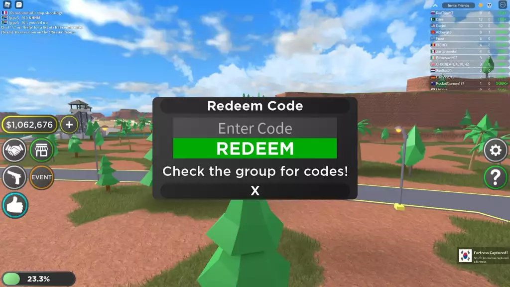Make sure to redeem the Military Tycoon codes before they expire