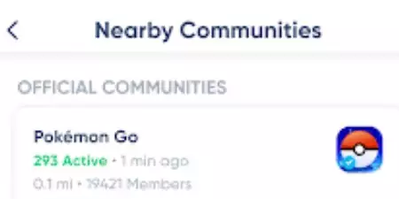 Pokemon GO nearby communities Niantic Campfire