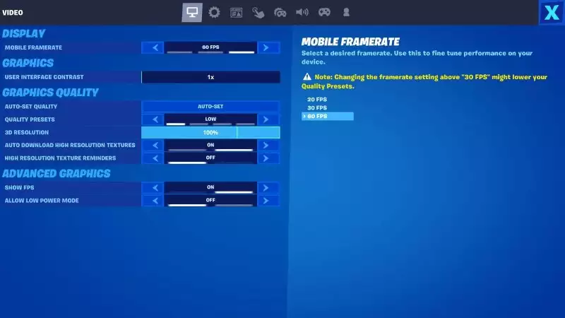 How To Enable Fortnite 90FPS On Mobile some players report missing option for 90 FPS and other get poor performance.