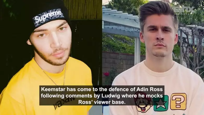 IN FEED: Keemstar slams Ludwig after he roasted Adin Ross' Twitch viewers as fanbase war continues