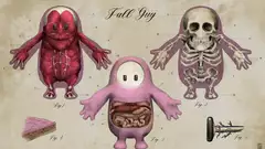 Ever wondered what’s inside a Fall Guy? Anatomical fanart reveals the horrible truth