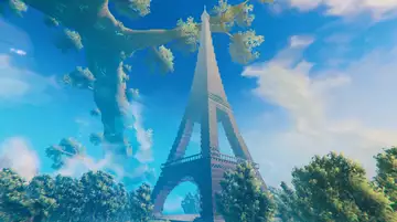 The Eiffel Tower and Thomas the Tank Engine were recreated inside Valheim