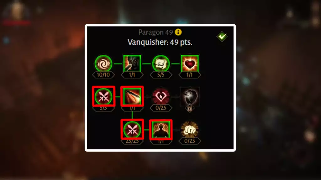 Focus on the Vanquisher and the Survivor Paragon tress