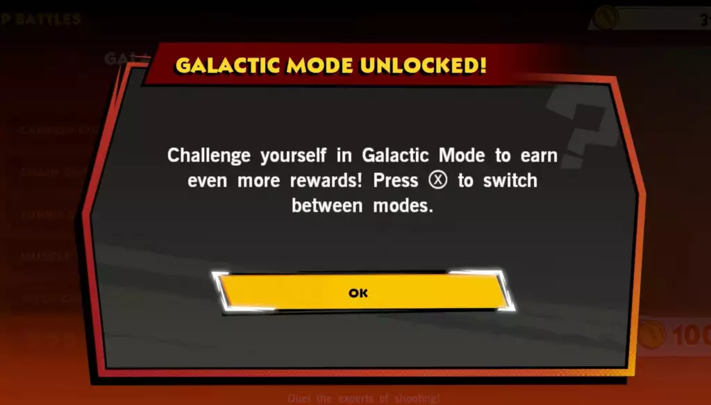 how to unlock galactic mode mario strikers battle league
