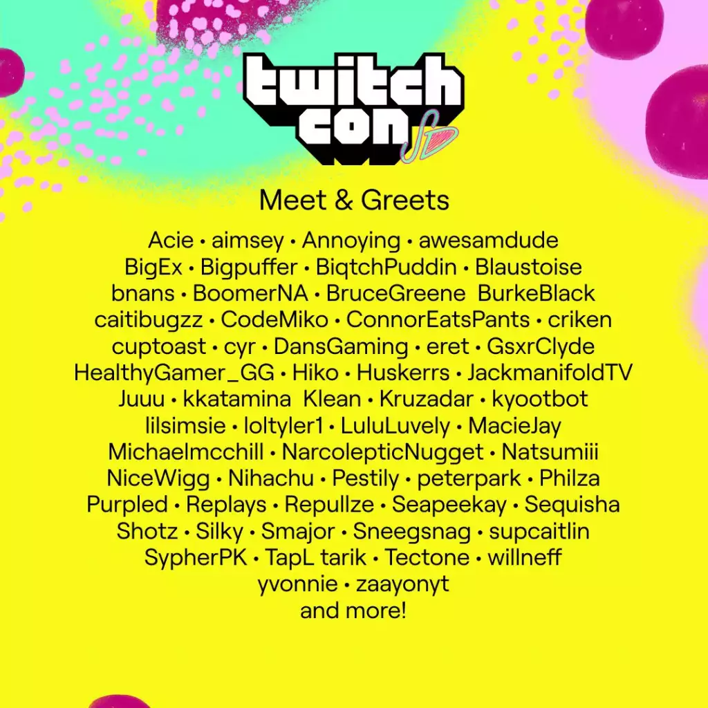 all streamers attending twitchcon san diego 2022