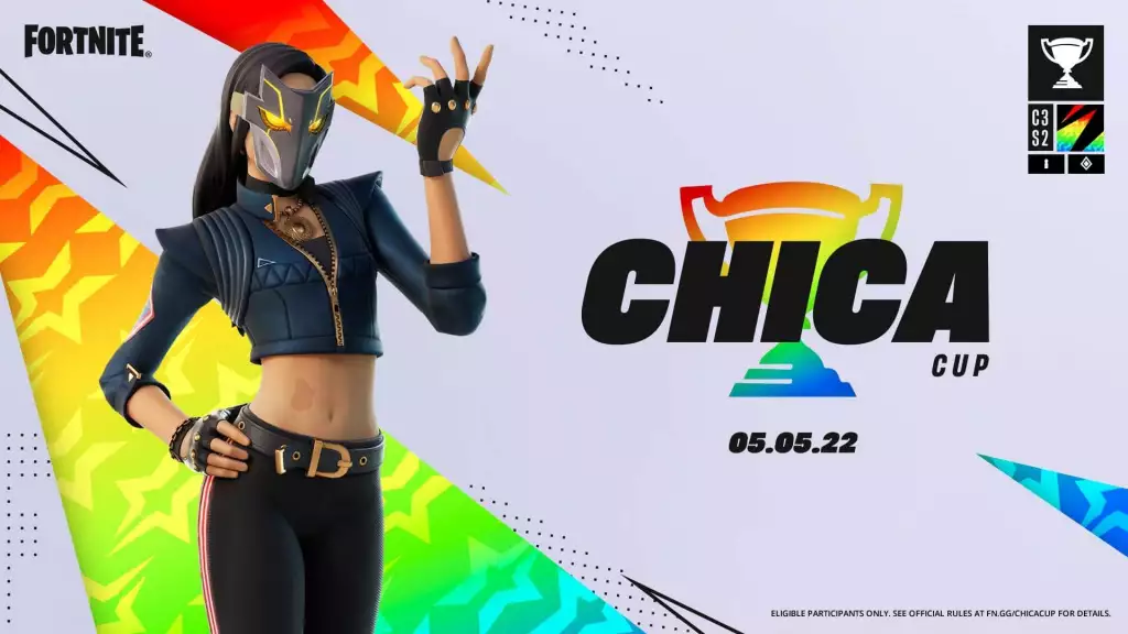fortnite chica icon series chica cup limited time event zero build duos cup