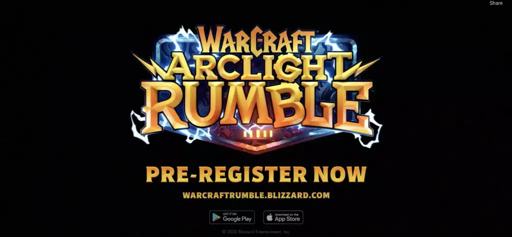 World of Warcraft Arclight Rumble pre-register