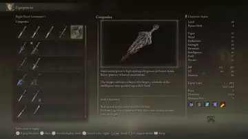 Elden Ring Cinquedea dagger - Location and how to get