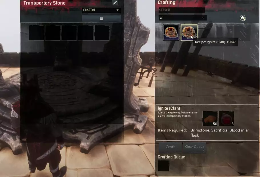 conan exiles age of sorcery activating transportory stones