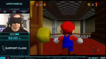 Watch insane blindfolded speedrun of Super Mario 64 at AGDQ