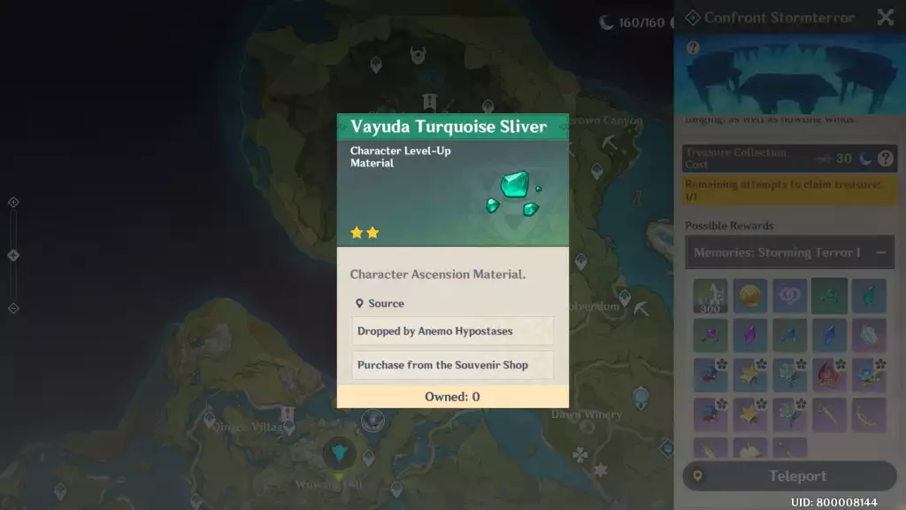 The best way to obtain Vayuda Turquoise Sliver and its higher variants is by defeating the Anemo Hypostasis boss.