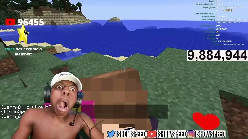 YouTuber IShowSpeed Gets Head From Girlfriend In Minecraft Stream | GINX  Esports TV