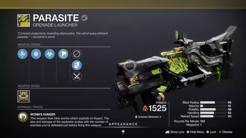 destiny 2 parasite