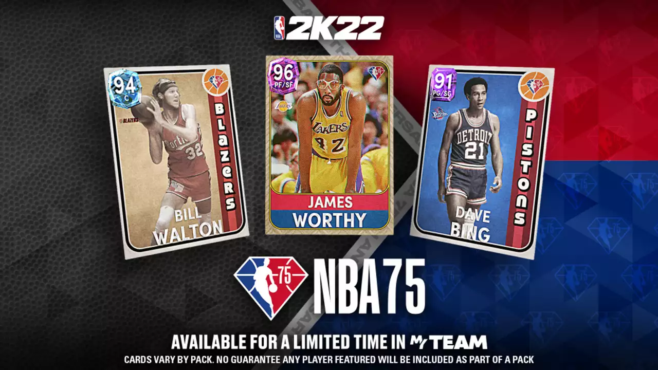 2K welcomes the first NBA75 packs of 2022: New vintage items 