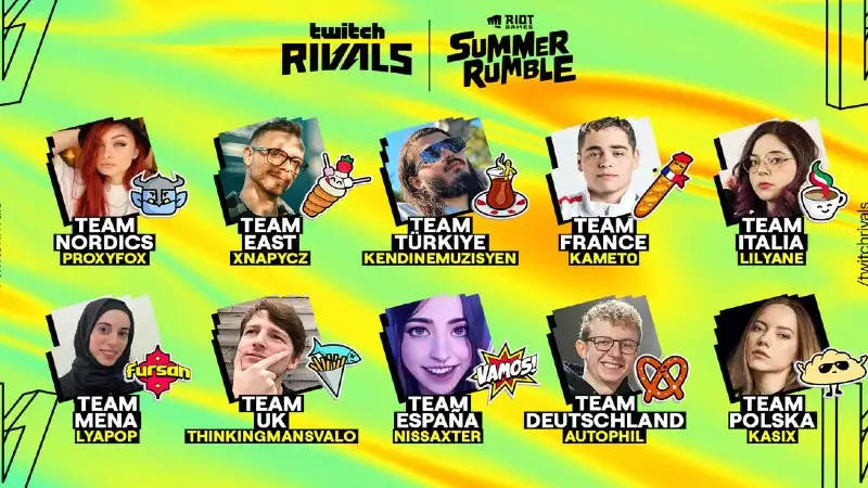 Twitch Rivals Teams