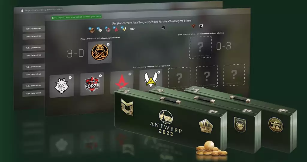 CS:GO PGL Antwerp Major 2022 viewer pass how to get price expire features coin challenges souvenir tokens upgrade cost