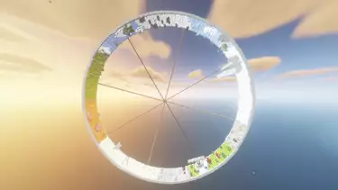 Modder builds insane spinning Halo ring for Minecraft