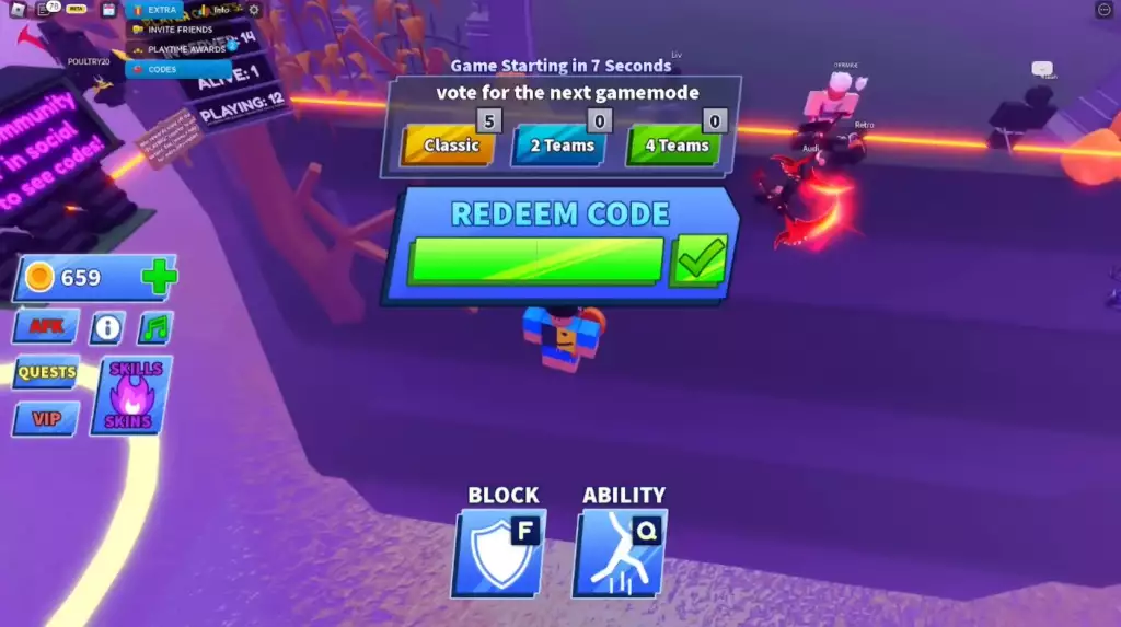 how to redeem blade ball codes roblox
