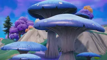 Fortnite - How To Destroy Giant Mushrooms With Ripsaw Launcher