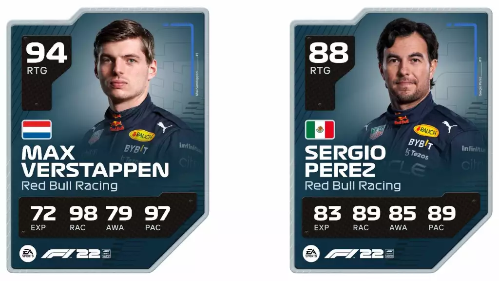 F1 22 game Red Bull Racing Team